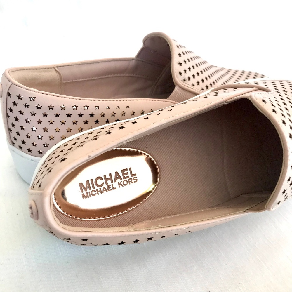 NEW Michael Kors Nude Pink Studded Slip On Shoes - Picture 6 of 6